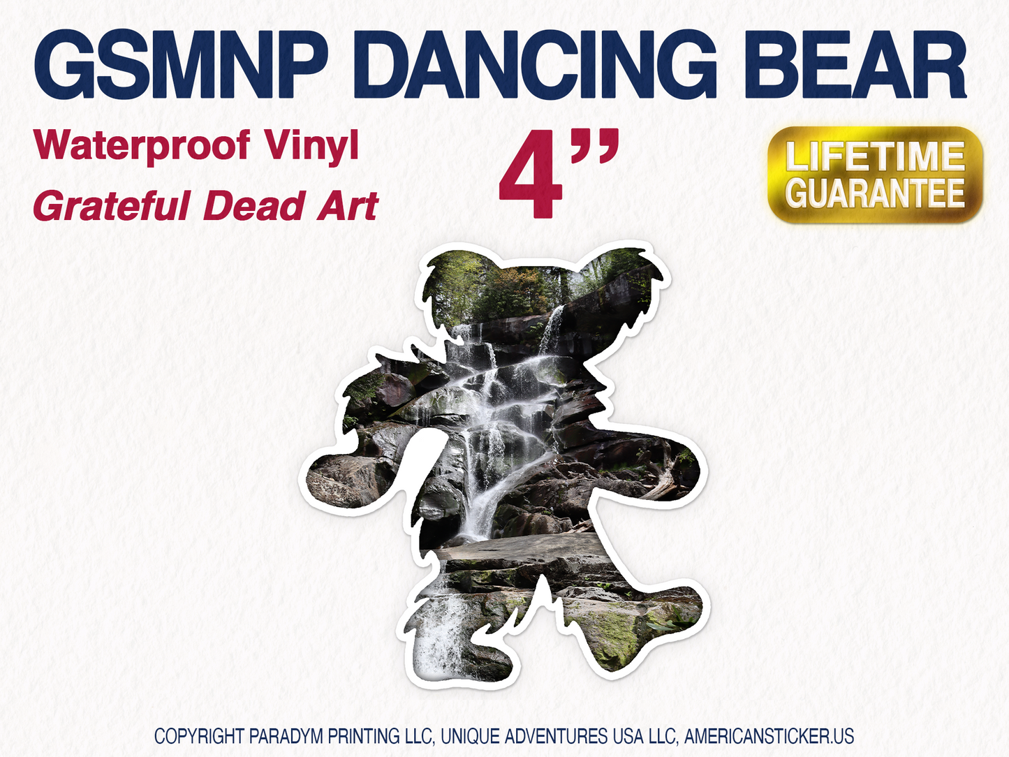 Grateful Dead Dancing Bear Great Smokey Mountains National Park