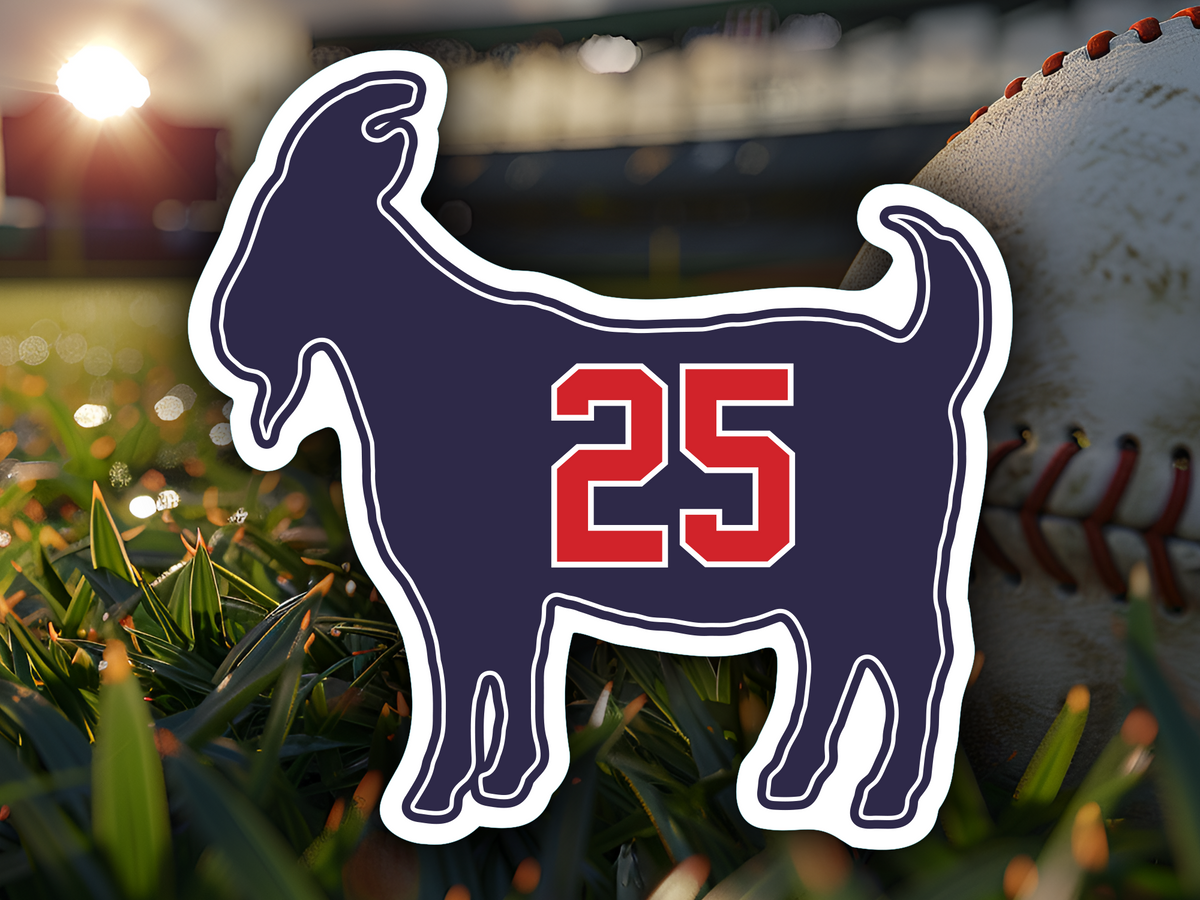 Jim Thome GOAT 25 Indians Waterproof Vinyl Sticker Decal Art