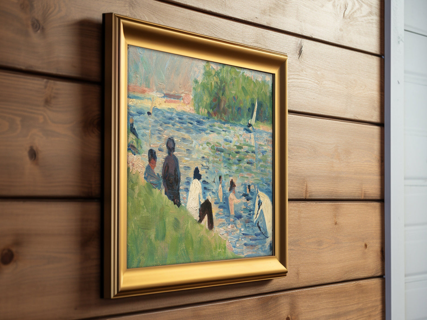 Bathers (Study for "Bathers at Asnières") Fine Art Print - Georges Seurat Reproduction