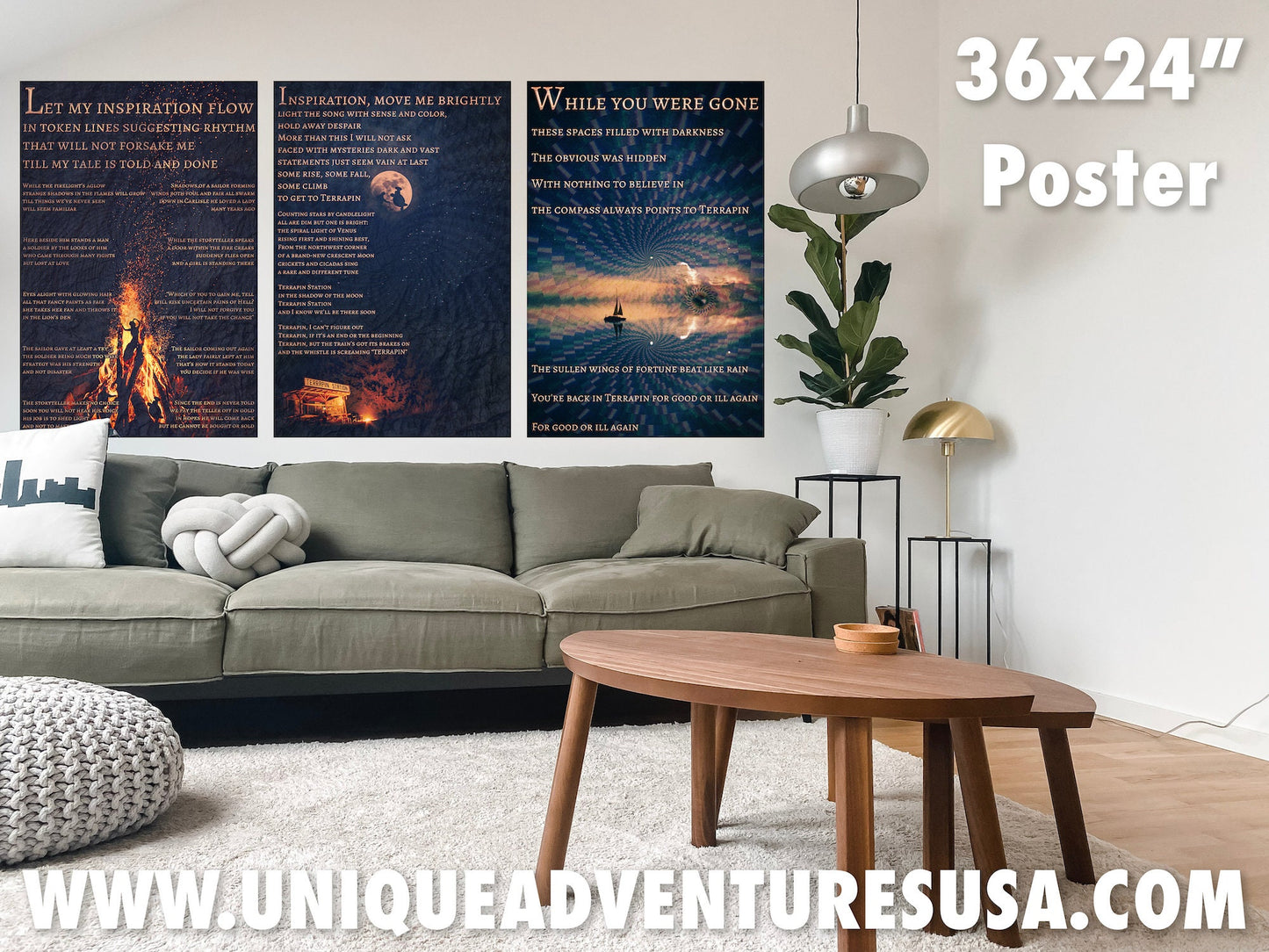 At A Siding Terrapin Station Medley Poster Grateful Dead Lyric Art