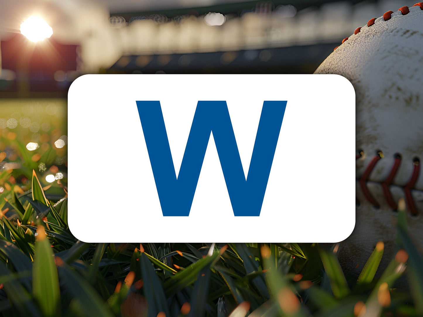 Cubs W Flag Sticker Decal Waterproof Vinyl