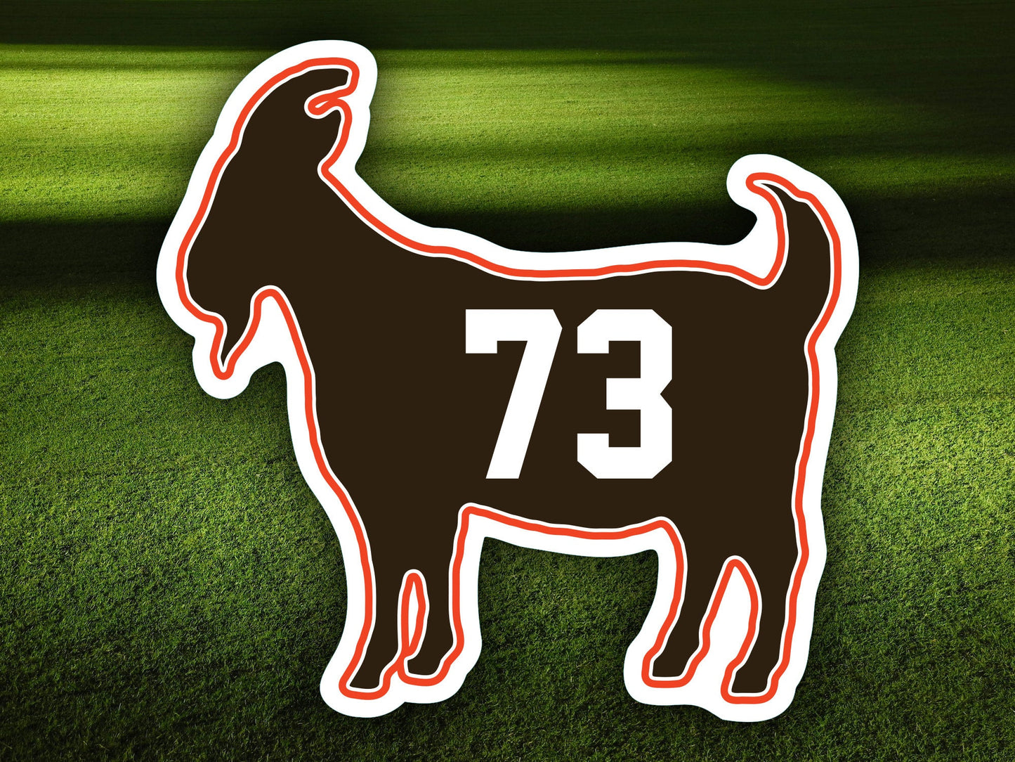 Joe Thomas Goat 73 Browns Waterproof Vinyl Sticker Decal Art