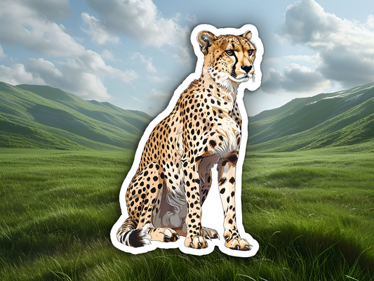 Cheetah Decal Sticker Vinyl Waterproof Art