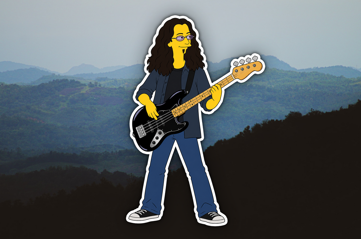 Geddy Lee Springfield Waterproof Vinyl Sticker Decal Rush Lyric Art