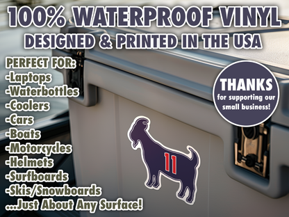 Jose Ramirez Goat 11 Indians Waterproof Vinyl Sticker Decal Art (Copy)