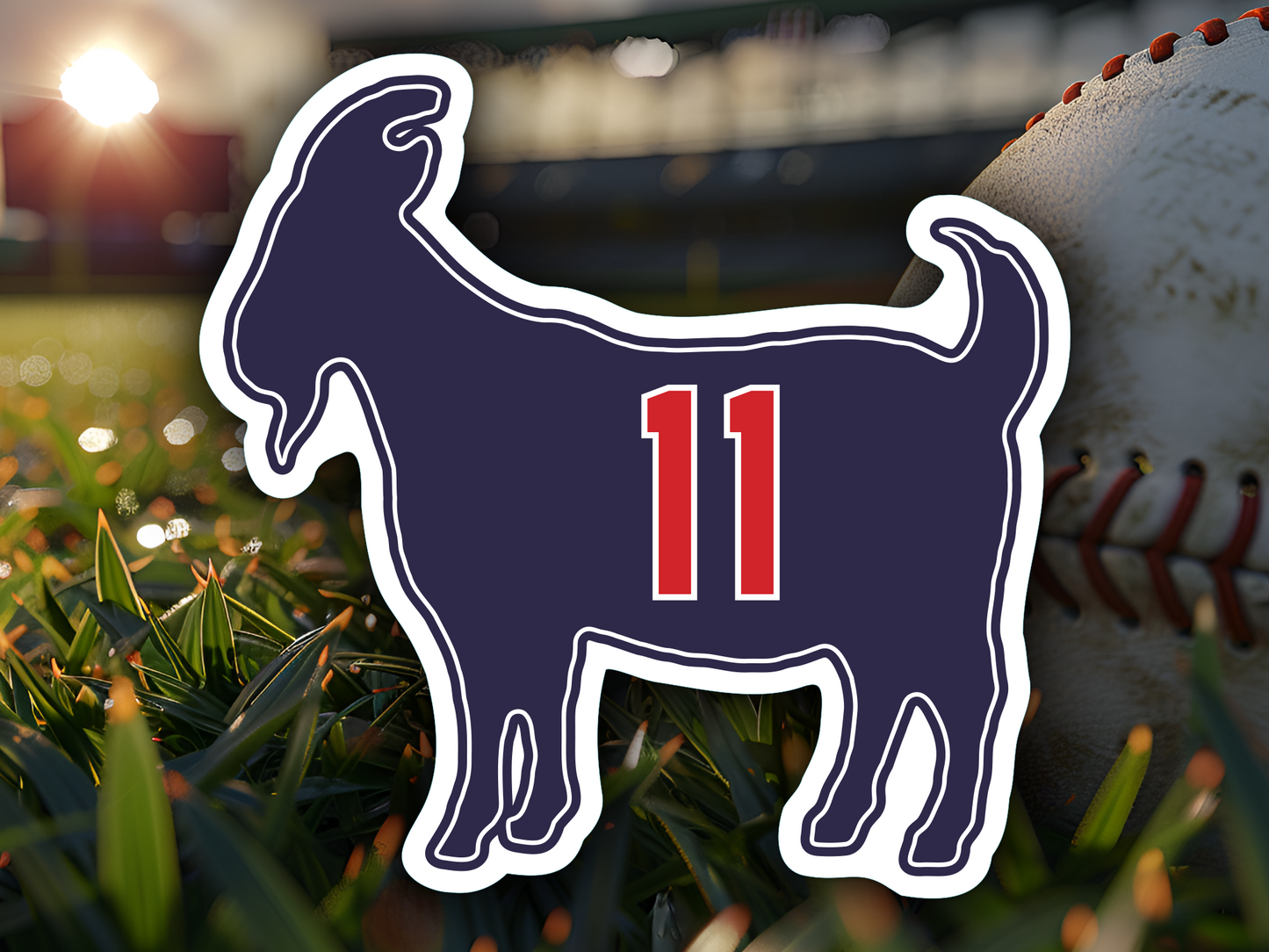 Jose Ramirez Goat 11 Indians Waterproof Vinyl Sticker Decal Art (Copy)