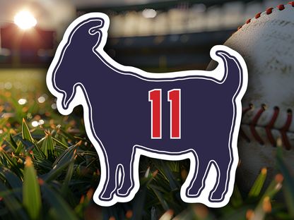 Jose Ramirez Goat 11 Indians Waterproof Vinyl Sticker Decal Art (Copy)