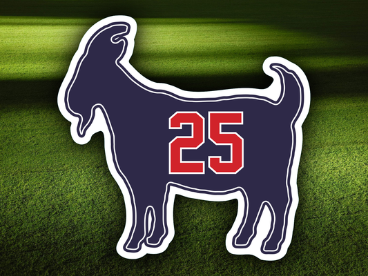 Jim Thome GOAT 25 Indians Waterproof Vinyl Sticker Decal Art