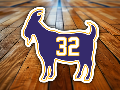 Magic Johnson Goat 32 Waterproof Vinyl Sticker Decal Art
