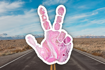 J Wave Hand Waterproof Vinyl Sticker Decal Art
