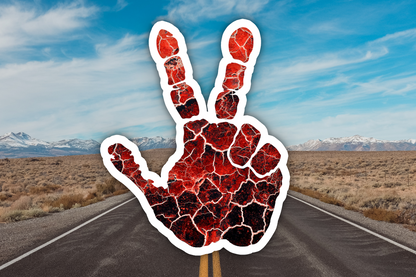J Wave Hand Waterproof Vinyl Sticker Decal Art