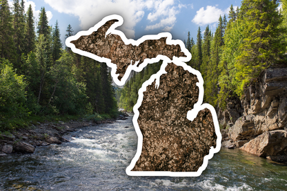 Michigan Dirt Waterproof Vinyl Car Sticker Decal Art