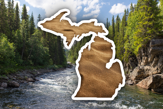Michigan Sand Dune Waterproof Vinyl Car Sticker Decal Art