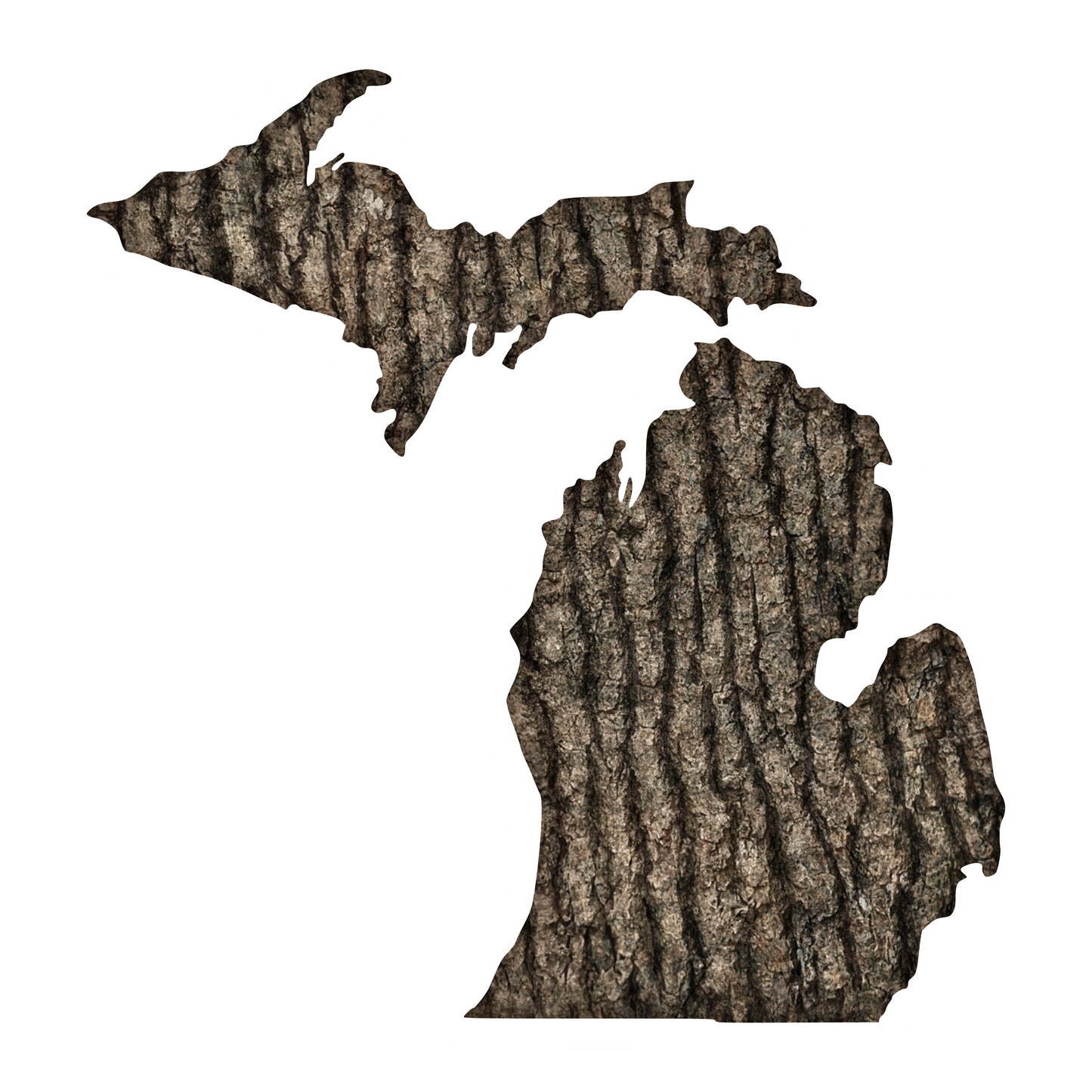 Michigan Tree Bark Waterproof Vinyl Car Sticker Decal Art