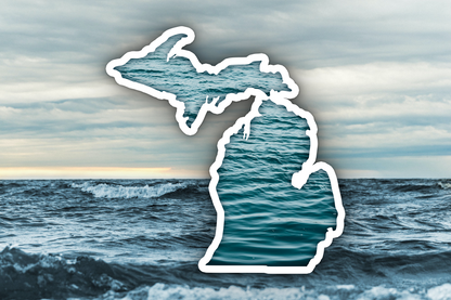 Michigan Water Waterproof Vinyl Car Sticker Decal Art