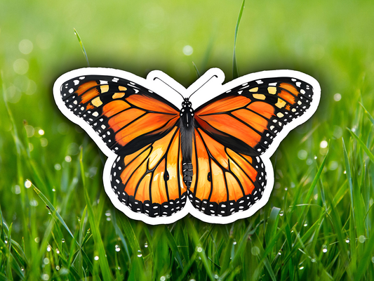 Monarch Butterfly Waterproof Vinyl Sticker Decal Art