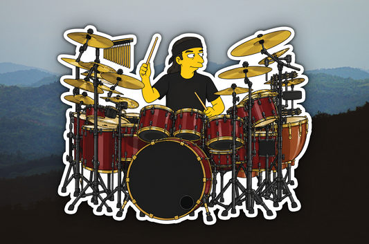 Neil Peart Springfield Waterproof Vinyl Sticker Decal Rush Lyric Art