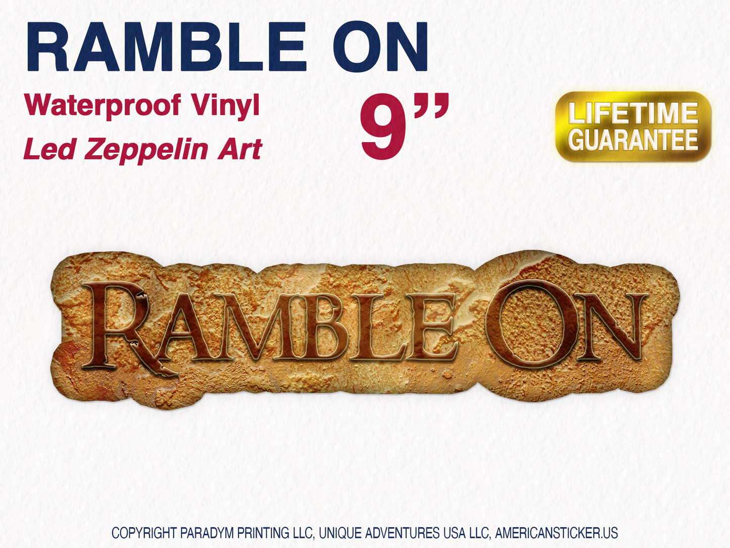 Led Zeppelin Sticker Pack Waterproof Vinyl Decal Art