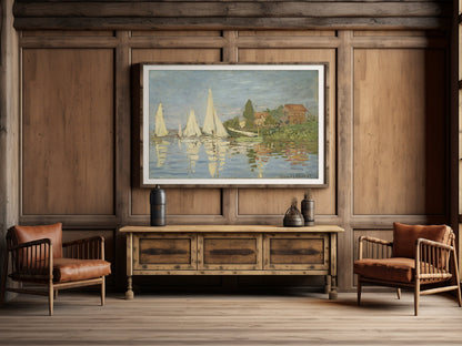 Regattas at Argenteuil - Claude Monet Art Print