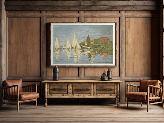 Regattas at Argenteuil - Claude Monet Art Print
