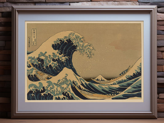 The Great Wave off Kanagawa - Hokusai Art Print (Kanagawa oki nami ura)