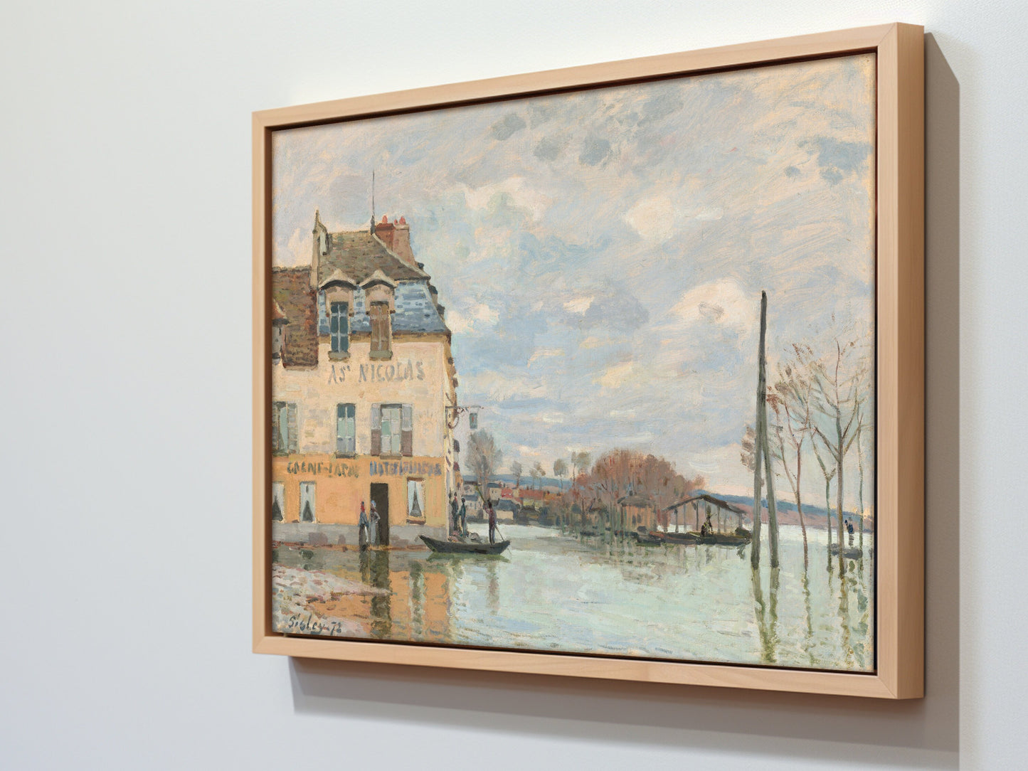 Flood at Port-Marly Fine Art Print - Alfred Sisley Reproduction