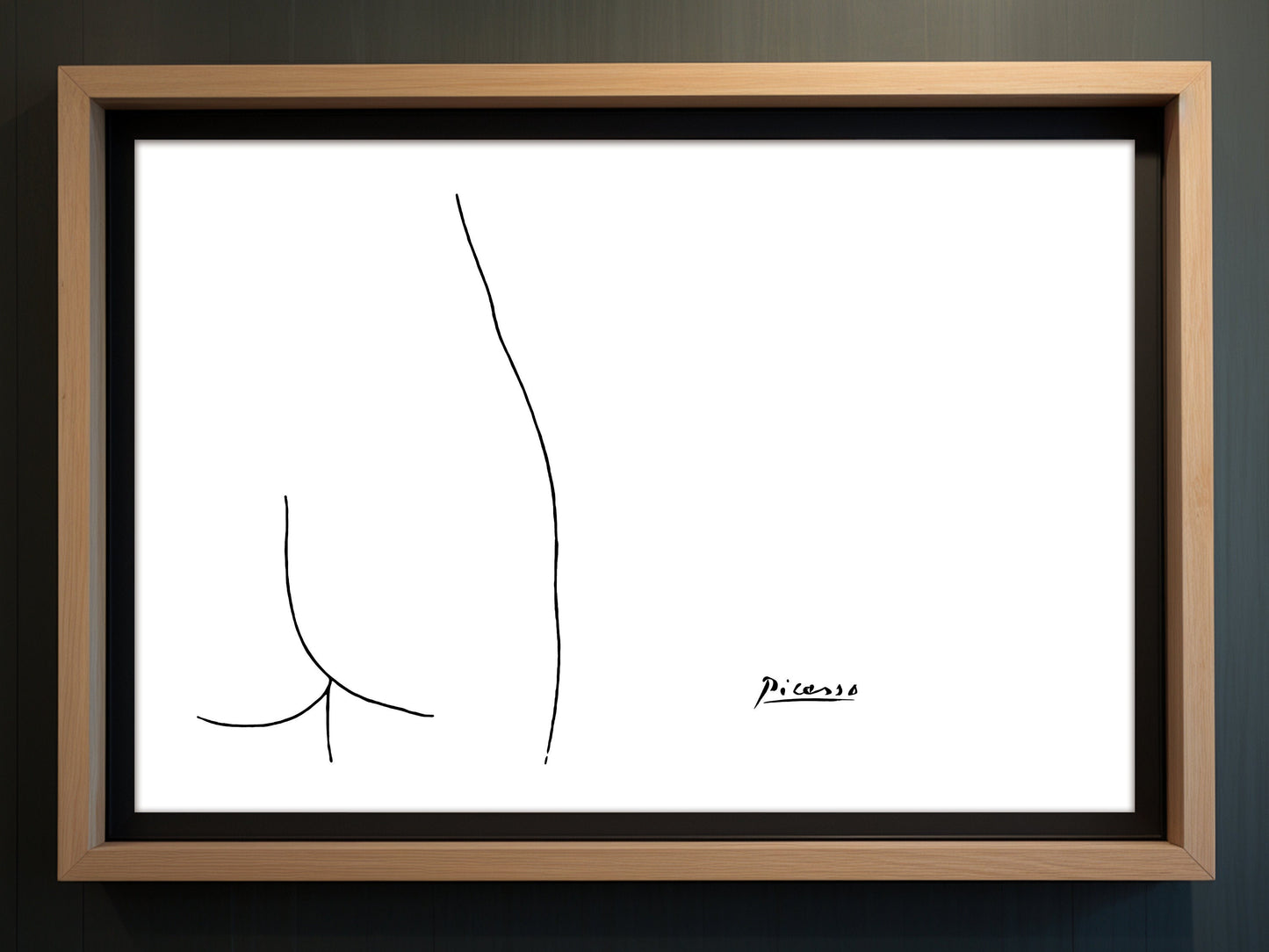 Picasso Line Art Drawing Print - Female Form (1909) Femme Picasso Reproduction