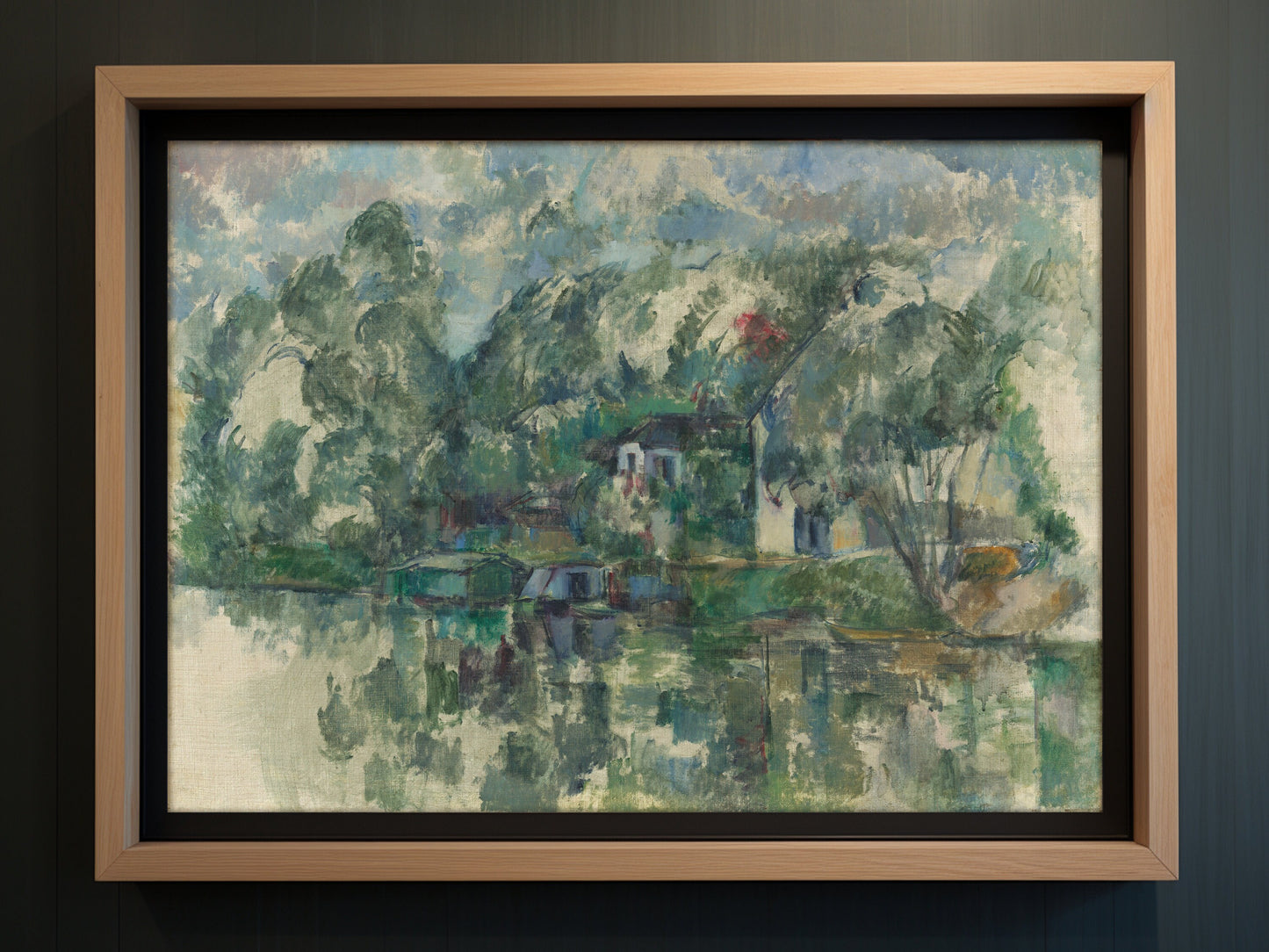 At the Water's Edge Fine Art Print - Paul Cézanne Reproduction