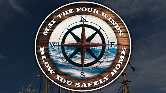 May The Four Winds Blow You Safely Home Waterproof Vinyl Sticker Decal Grateful Dead Lyric Art
