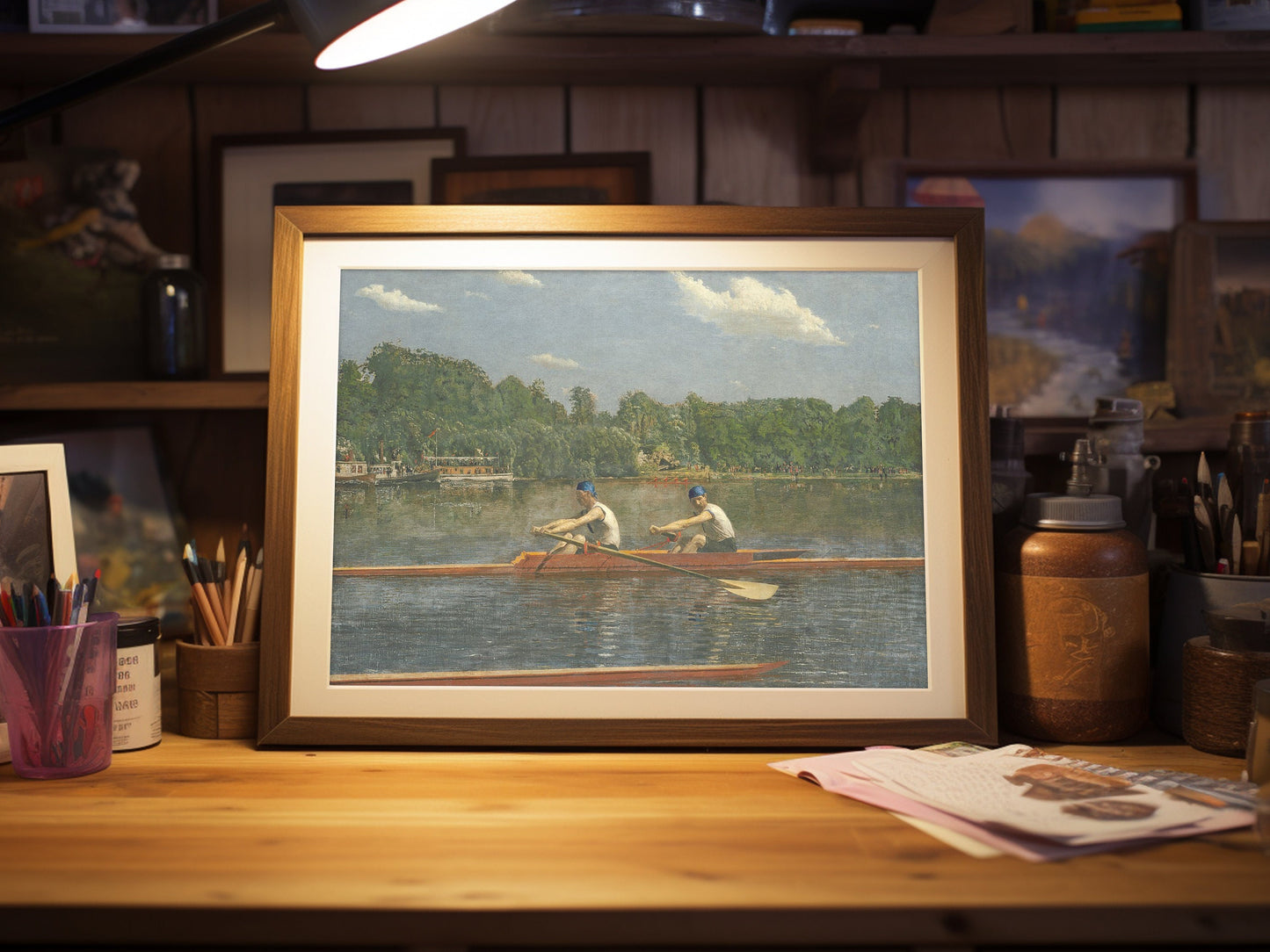 The Biglin Brothers Racing Fine Art Print - Thomas Eakins Reproduction