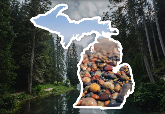 Michigan Sticker - Michigan Car Decal - Laptop Sticker - Waterproof Vinyl