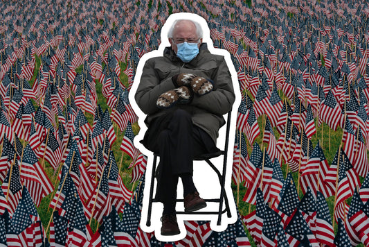 Bernie Sanders At Inauguration Waterproof Vinyl Sticker Decal Art