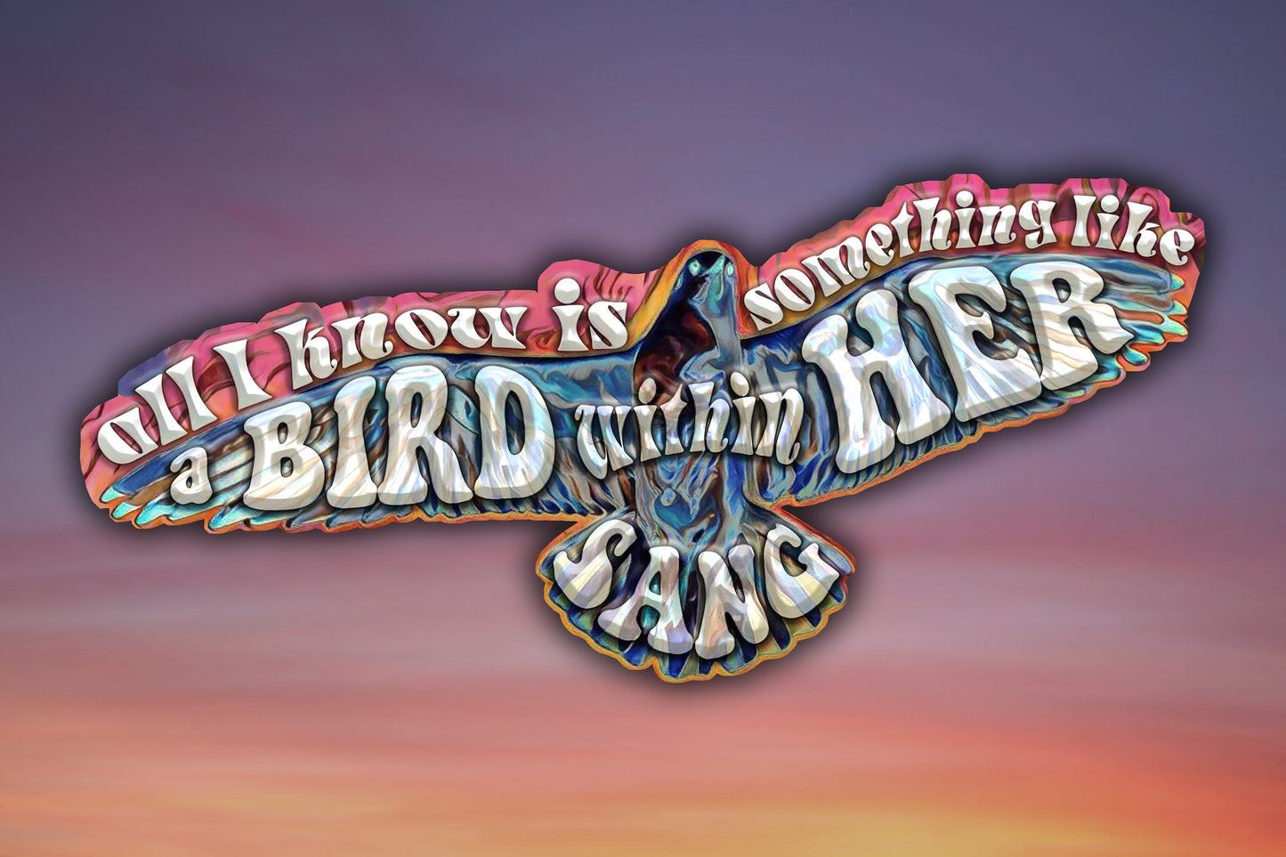 Bird Song Waterproof Vinyl Sticker Decal Grateful Dead Lyric Art