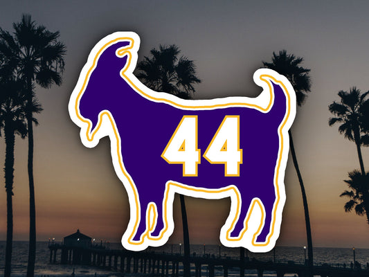 Jerry West Goat 44 Waterproof Vinyl Sticker Decal Art
