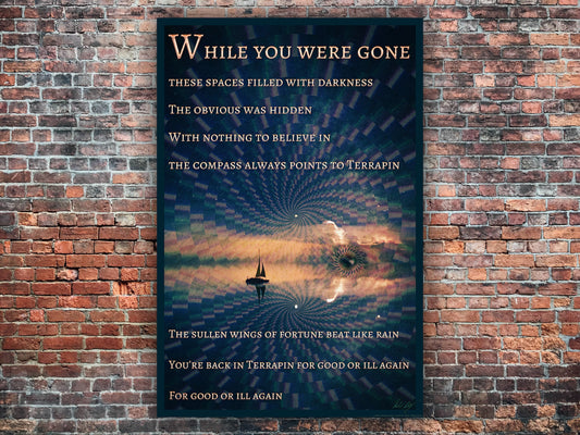 At A Siding Terrapin Station Medley Poster Grateful Dead Lyric Art