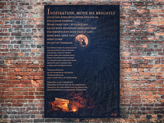 Terrapin Station Terrapin Station Medley Poster Grateful Dead Lyric Art