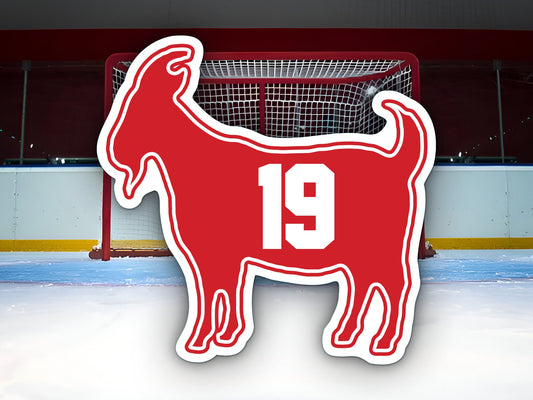 Steve Yzerman Goat 19 Waterproof Vinyl Sticker Decal Art