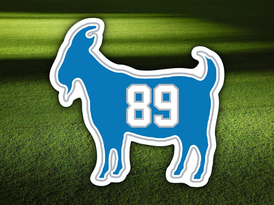 Dan Campbell Goat 89 Waterproof Vinyl Sticker Decal Art