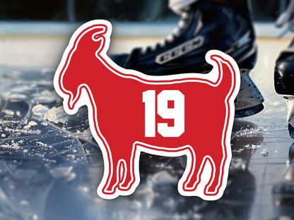 Steve Yzerman Goat 19 Waterproof Vinyl Sticker Decal Art