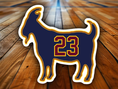 Lebron James Goat 23 Lakers Cavaliers Waterproof Vinyl Sticker Decal Art