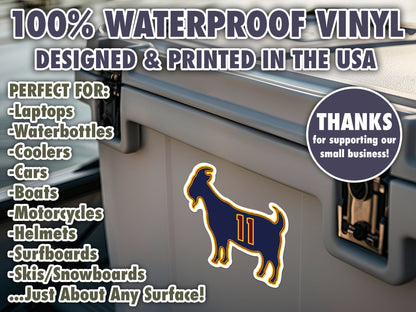 Zydrunas Ilgauskas Goat 11 Cavaliers Waterproof Vinyl Sticker Decal Art