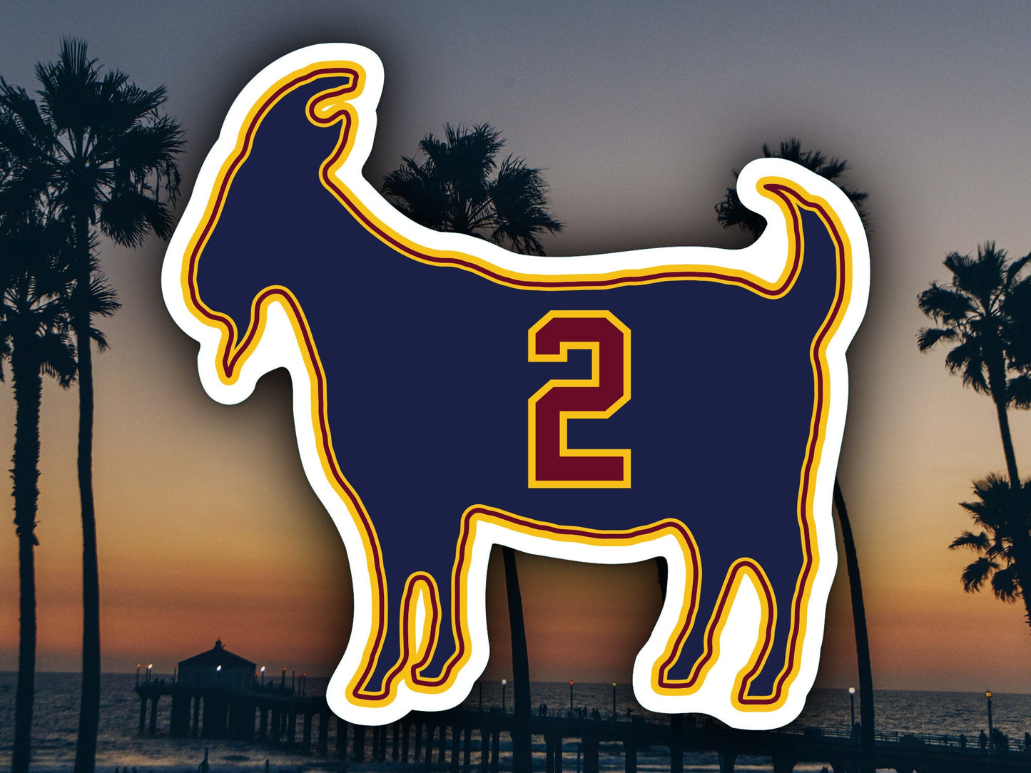 Kyrie Irving Goat 2 Cavaliers Waterproof Vinyl Sticker Decal Art