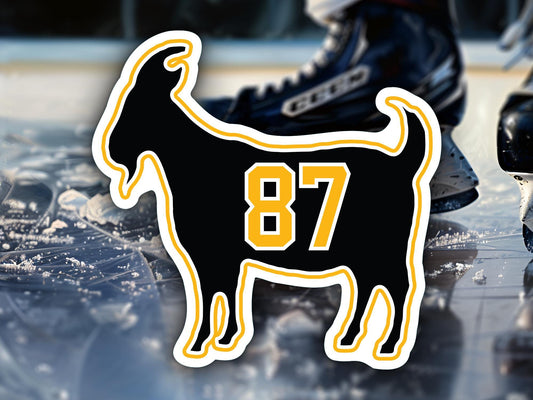 Sidney Crosby Goat 87 Penguins Waterproof Vinyl Sticker Decal Art