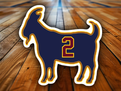 Kyrie Irving Goat 2 Cavaliers Waterproof Vinyl Sticker Decal Art