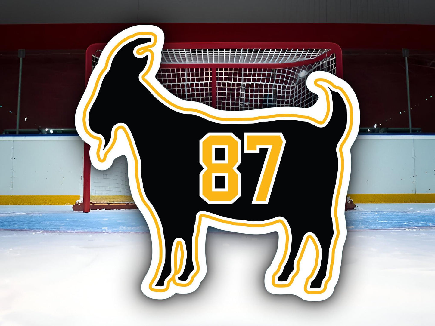 Sidney Crosby Goat 87 Penguins Waterproof Vinyl Sticker Decal Art