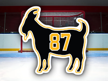 Sidney Crosby Goat 87 Penguins Waterproof Vinyl Sticker Decal Art